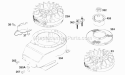 Blower Hsg Flywheels Diagram and Parts List for 121802-0444-01  Briggs and Stratton Engine